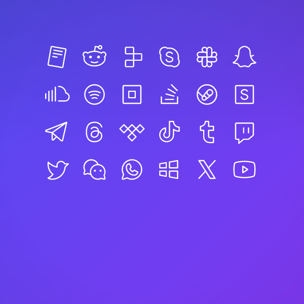 Light Social & Brands Pack Vol. 3