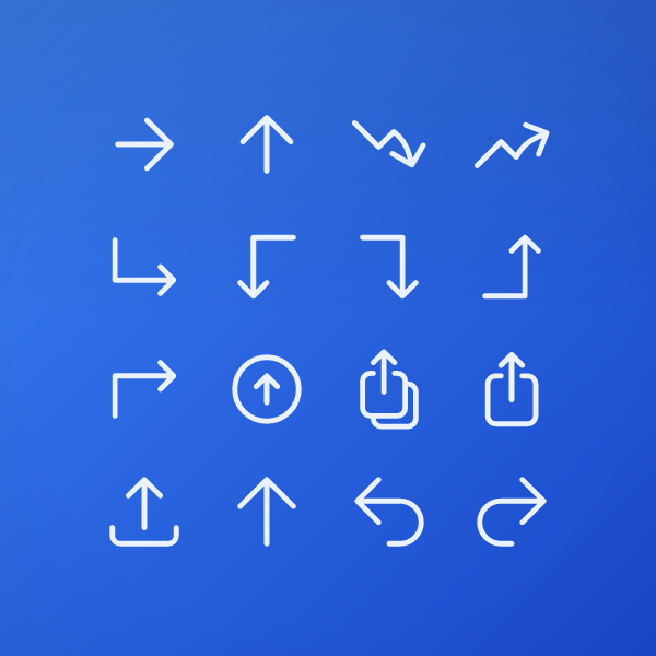 Outline Arrow Pack 24px Vol. 2