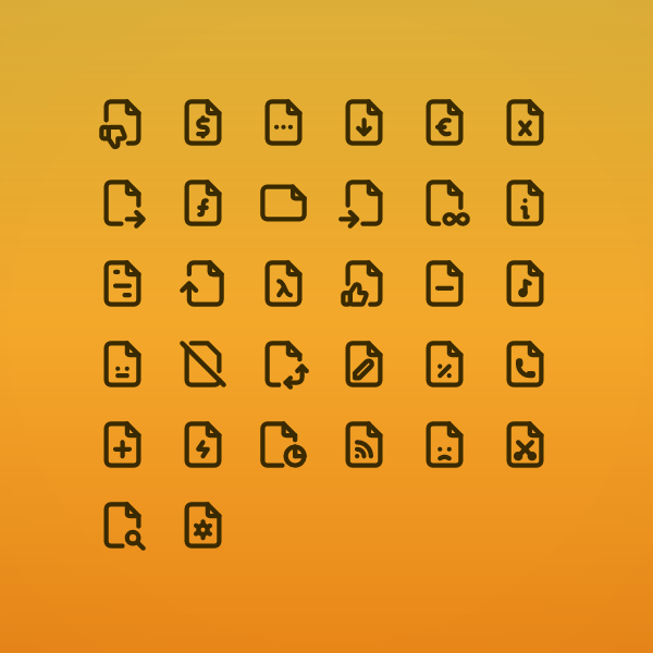 Outline Files & Folders Pack Vol. 3
