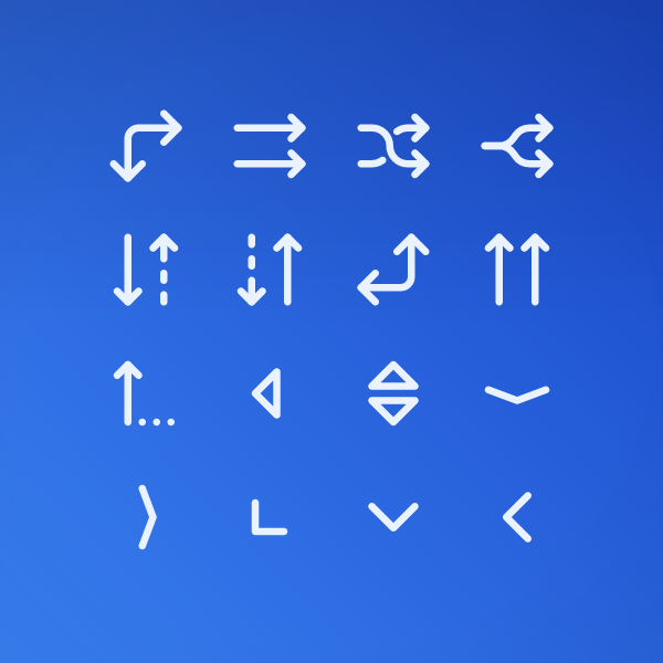 Outline Navigation & Arrows Pack Vol. 6