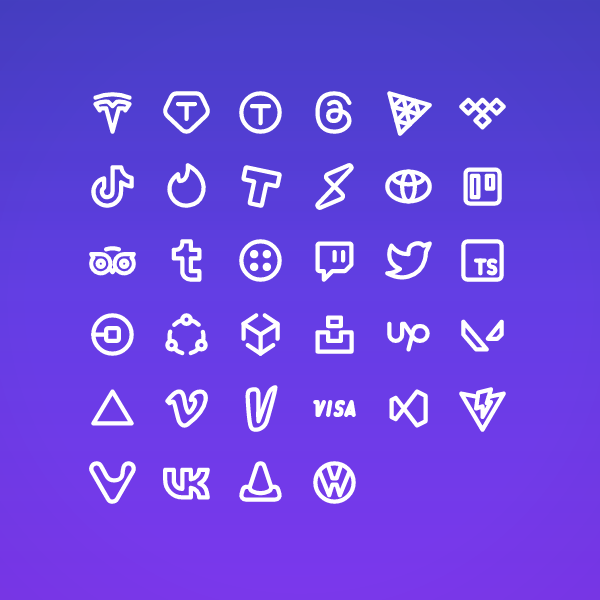 Outline Social & Brands Pack Vol. 10