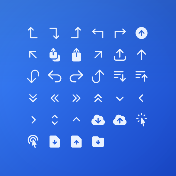 Solid Navigation & Arrows Pack 20px Vol. 2