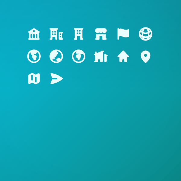 Solid Travel & Maps Pack 16px