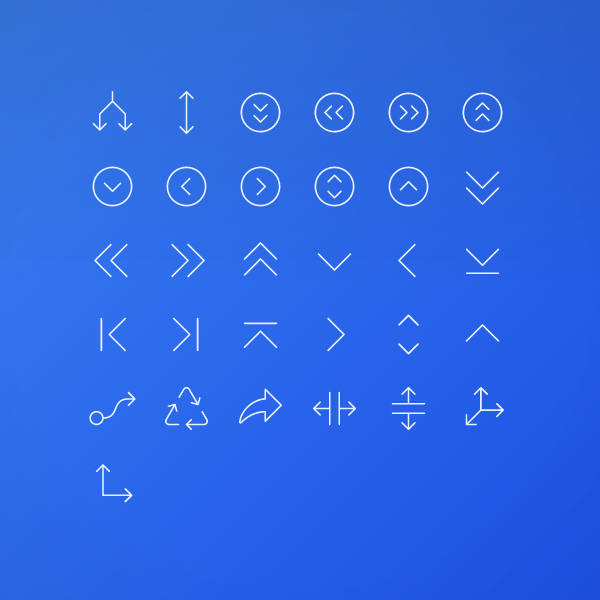 Thin Navigation & Arrows Pack Vol. 4